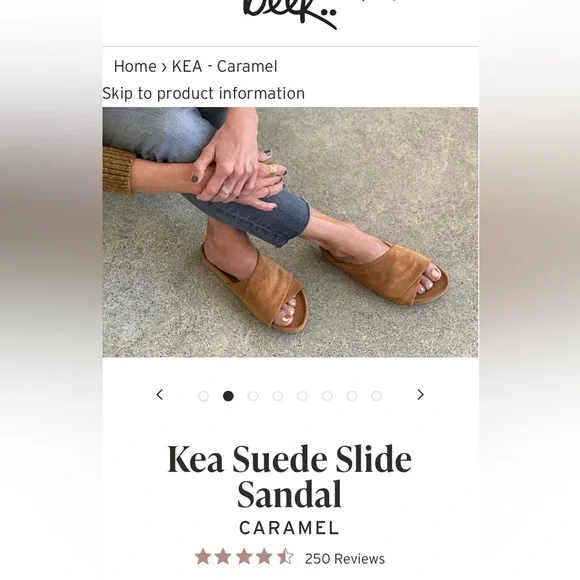 Beek Kea Suede Sandal - New In Box size 10 - Picture 3 of 6